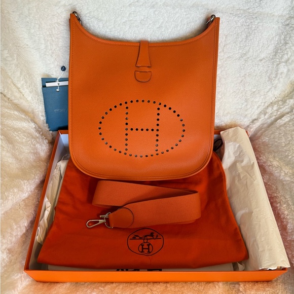 Hermes Handbags - Hermes Evelyne Clemence PM w/ FULL INCLUSION